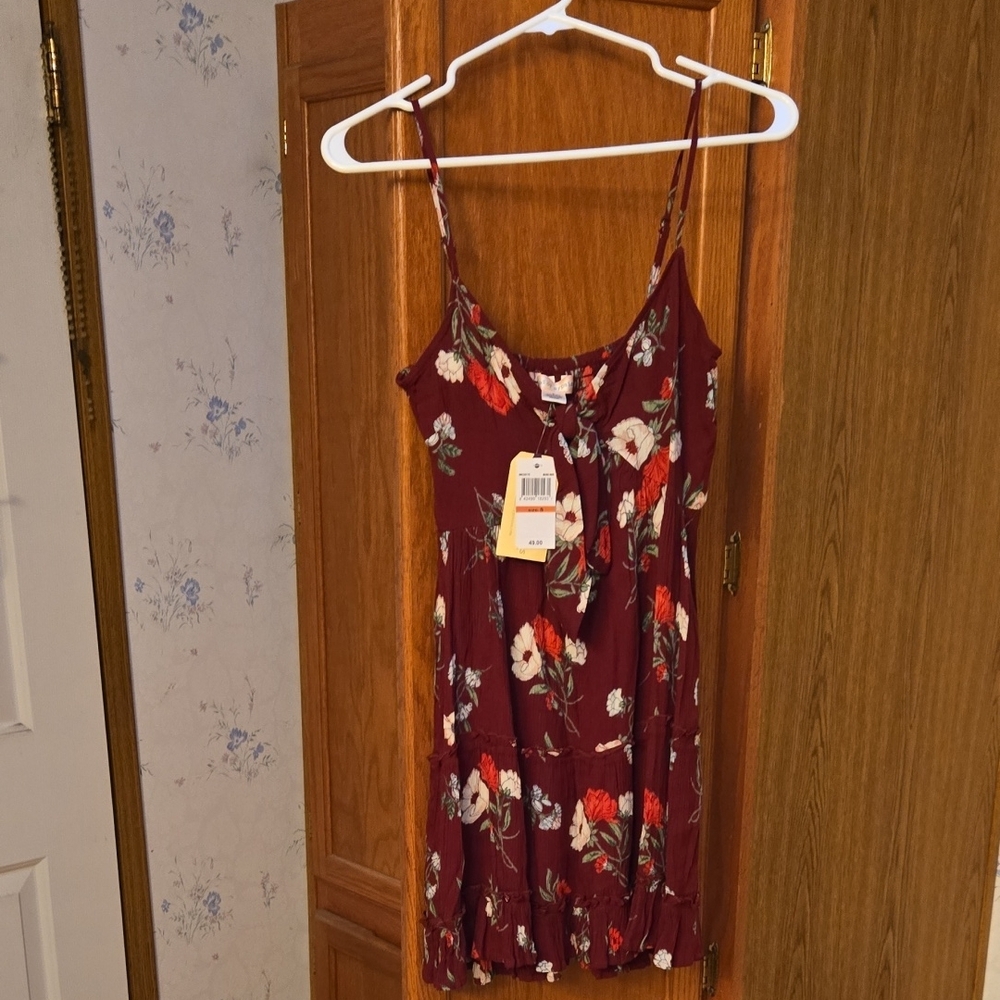 Band Of Gypsies Floral Spaghetti Strap Dress NWT